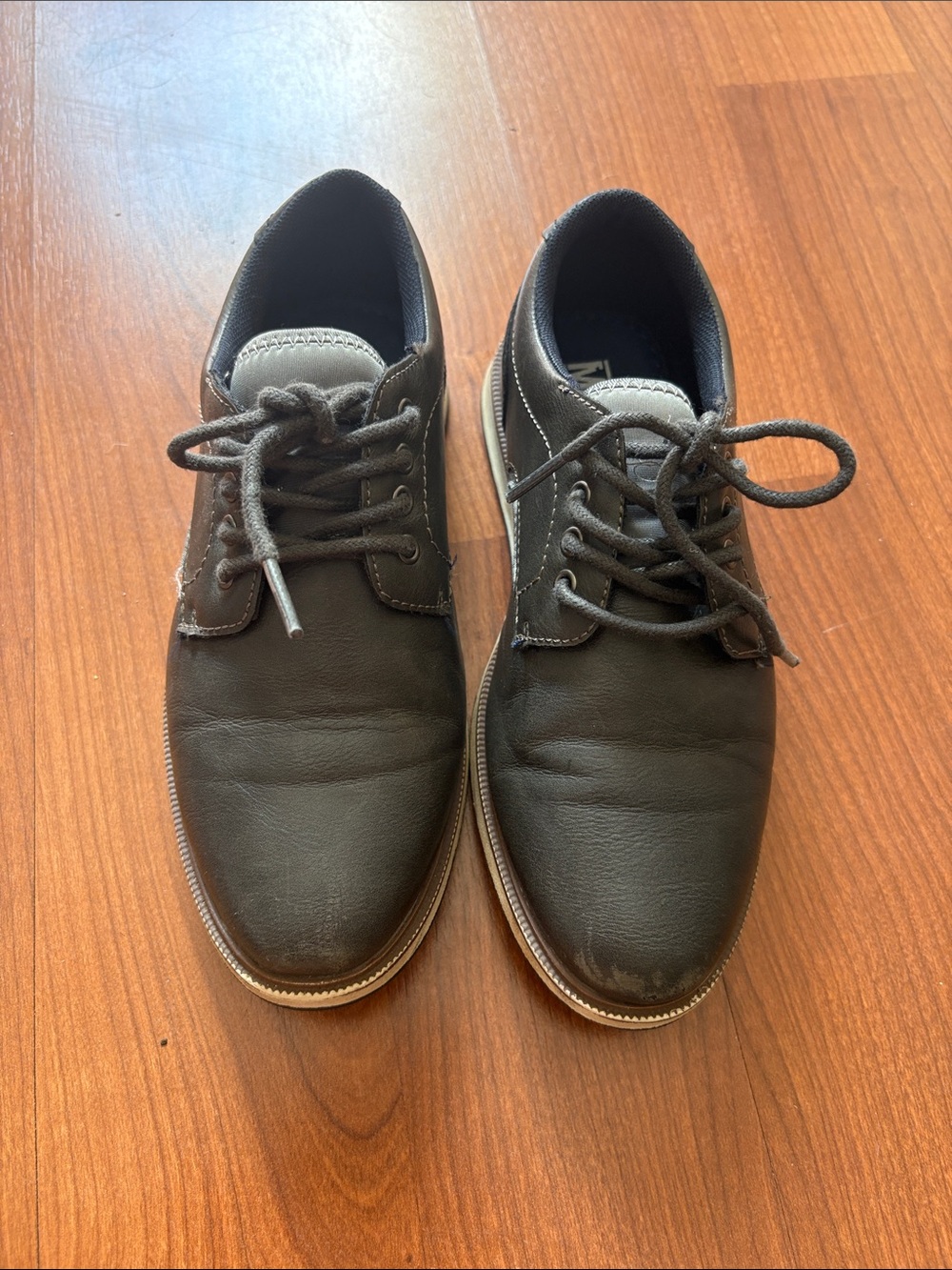 Greyson Brown Lace-Up Dress Shoes for Kids
